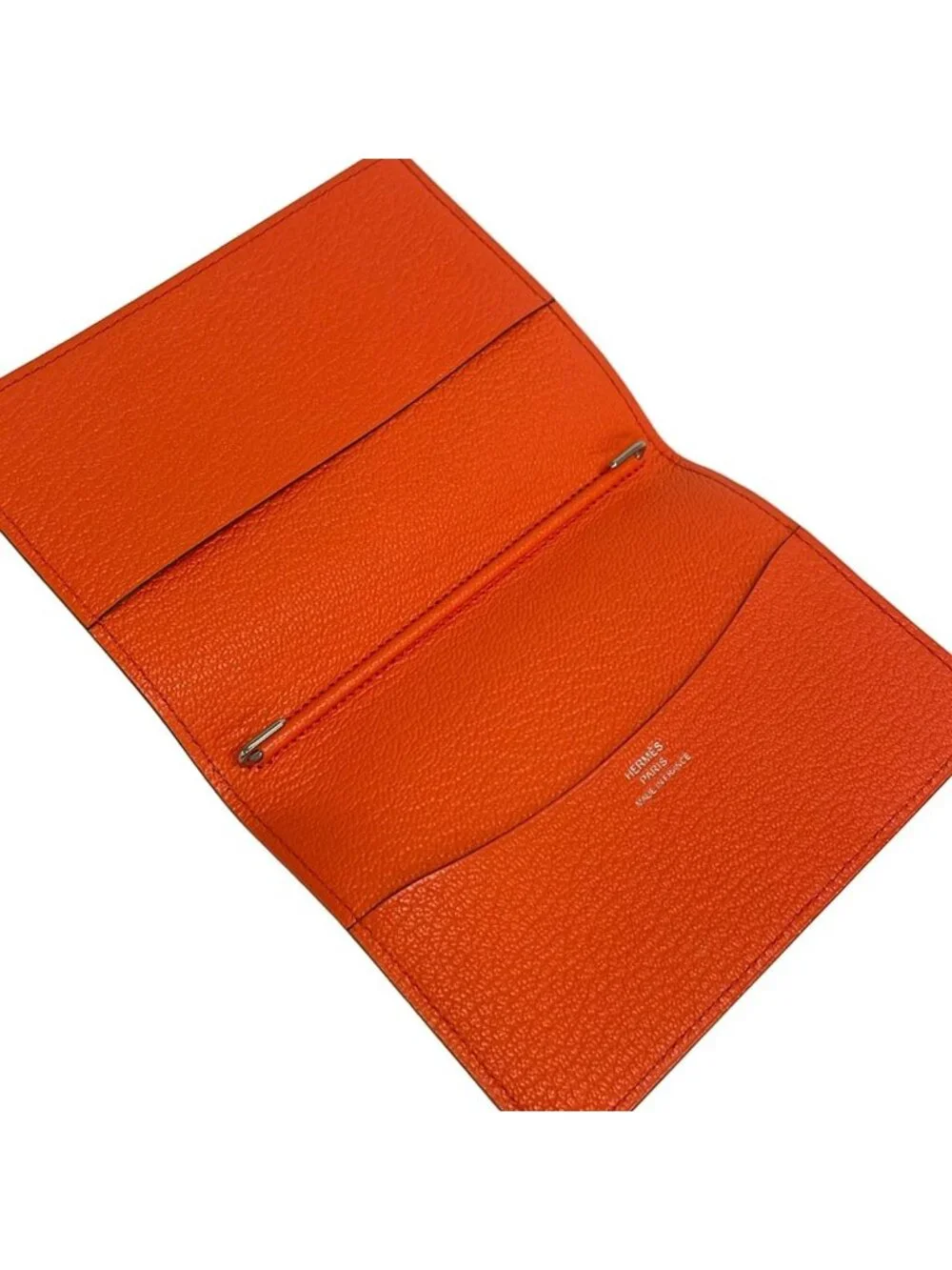 Hermes Notebook Agenda GM Orange Poppy Silver